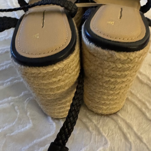By Anthropologie Woven Strap Wedge Heels - Picture 6 of 10